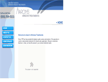 Tablet Screenshot of aaronsblinds.com